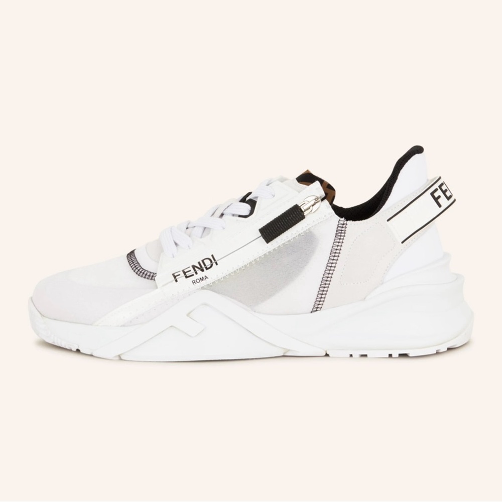 Fendi Flow White and Black Athletic Shoes - Picture 3 of 13